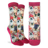 Good Luck Sock Women's Floral Cats Socks