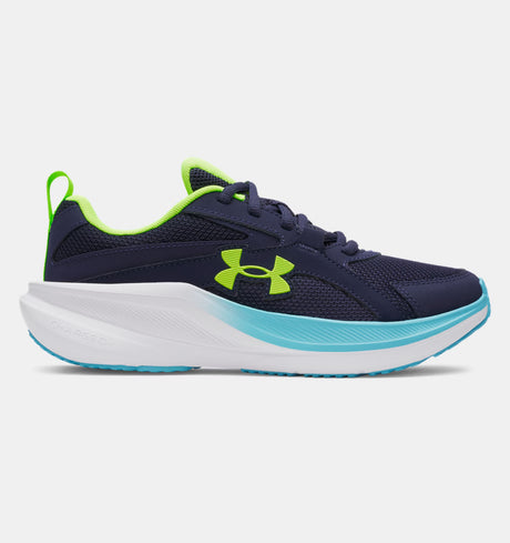 Under Armour Youth Boys Assert 11 Running Shoes - Navy/Green