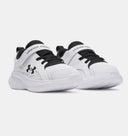 Under Armour Toddler Boys Assert 11 Running Shoes - White/Black