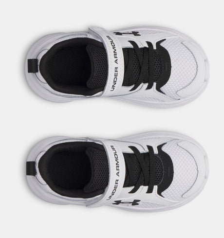 Under Armour Toddler Boys Assert 11 Running Shoes - White/Black