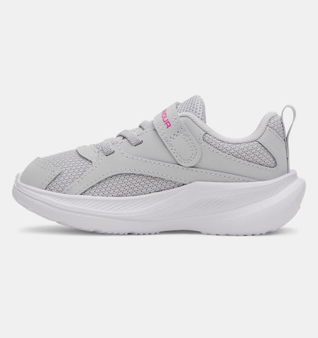 Under Armour Toddler Girls Assert 11 Running Shoes - Grey/Pink