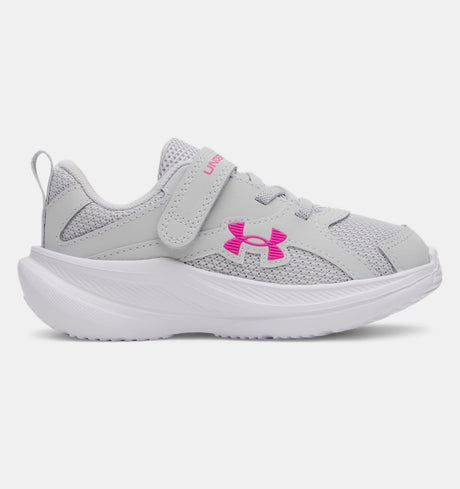 Under Armour Toddler Girls Assert 11 Running Shoes - Grey/Pink