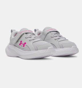 Under Armour Toddler Girls Assert 11 Running Shoes - Grey/Pink