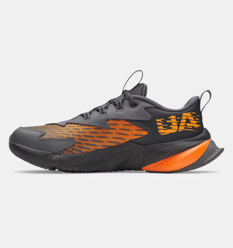 Under Armour Youth Boys Scramjet 7 Running Shoes - Anthracite/Orange