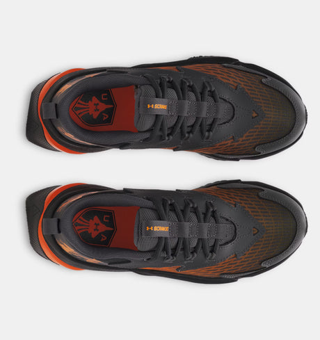 Under Armour Youth Boys Scramjet 7 Running Shoes - Anthracite/Orange
