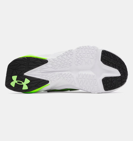 Under Armour Youth Boys Scramjet 7 Running Shoes - White/Hyper Green