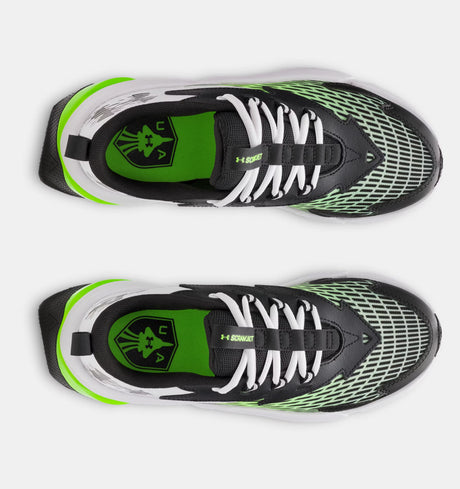 Under Armour Youth Boys Scramjet 7 Running Shoes - White/Hyper Green
