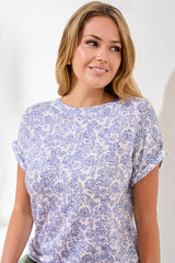 Tribal Women's Cap Sleeve Wear 2 Ways Top