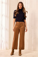 Tribal Women's Sophia Curvy Super Straight Ankle Jeans