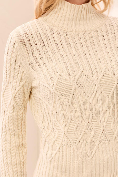 Tribal Women's Mock Neck Special Wash Sweater