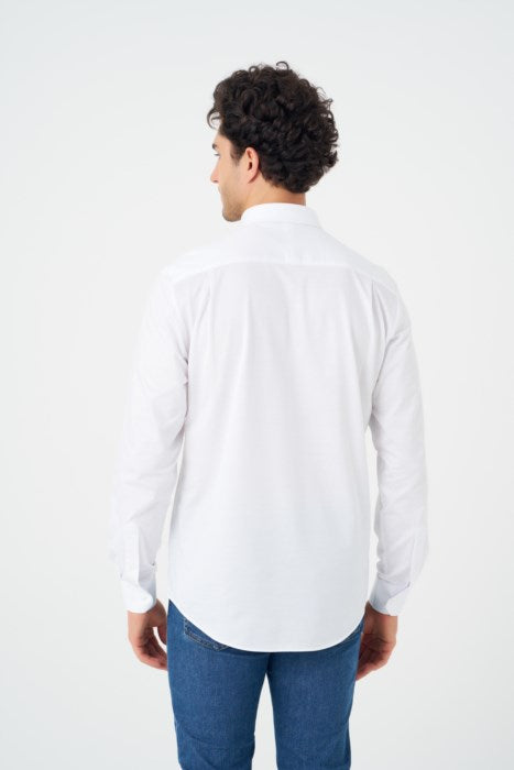 Leo Chevalier Men's Knit Button Down LS Shirt