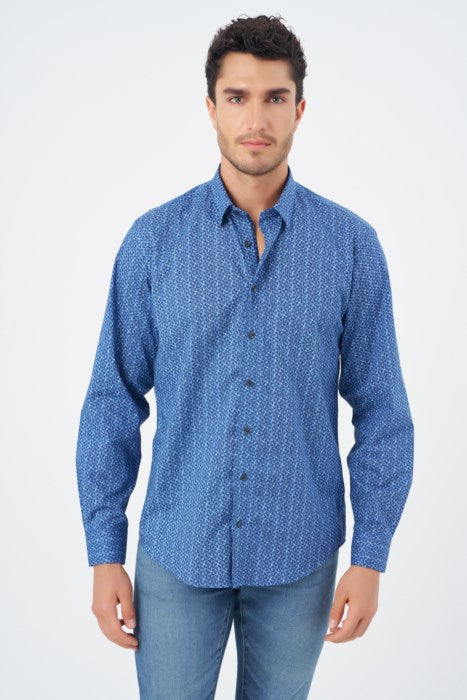 Leo Chevalier Men's Long Sleeve Sport Shirt