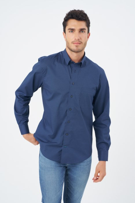 Leo Chevalier Men's Hidden Button Down NI Shirt