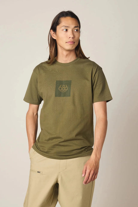 686 Men's Knockout Authentic Short Sleeve T-Shirt - Military Green