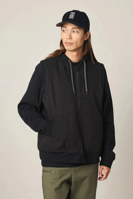 686 Men's Merge Quilted Hoodie - Black
