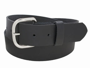 Custom Leather Men's Oversize Heavyweight Work Belt - Black