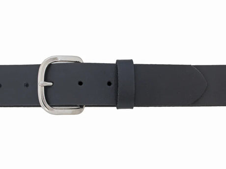 Custom Leather Men's Oversize Heavyweight Work Belt - Black