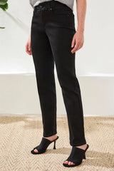 Tribal Women's Sophia Curvy Fit Straight Leg Petite Jeans