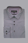 Alpha & Steele Men's Printed Microfibre Dress Shirt
