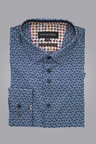 Alpha & Steele Men's Printed Microfibre Dress Shirt