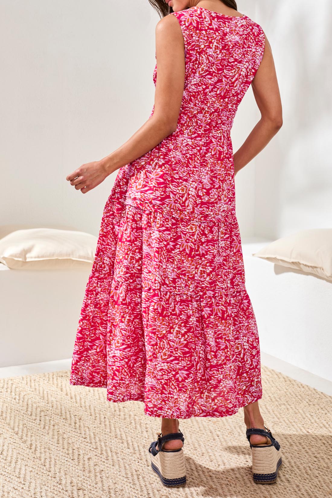 Tribal Women's Lined Drawcord Maxi Dress