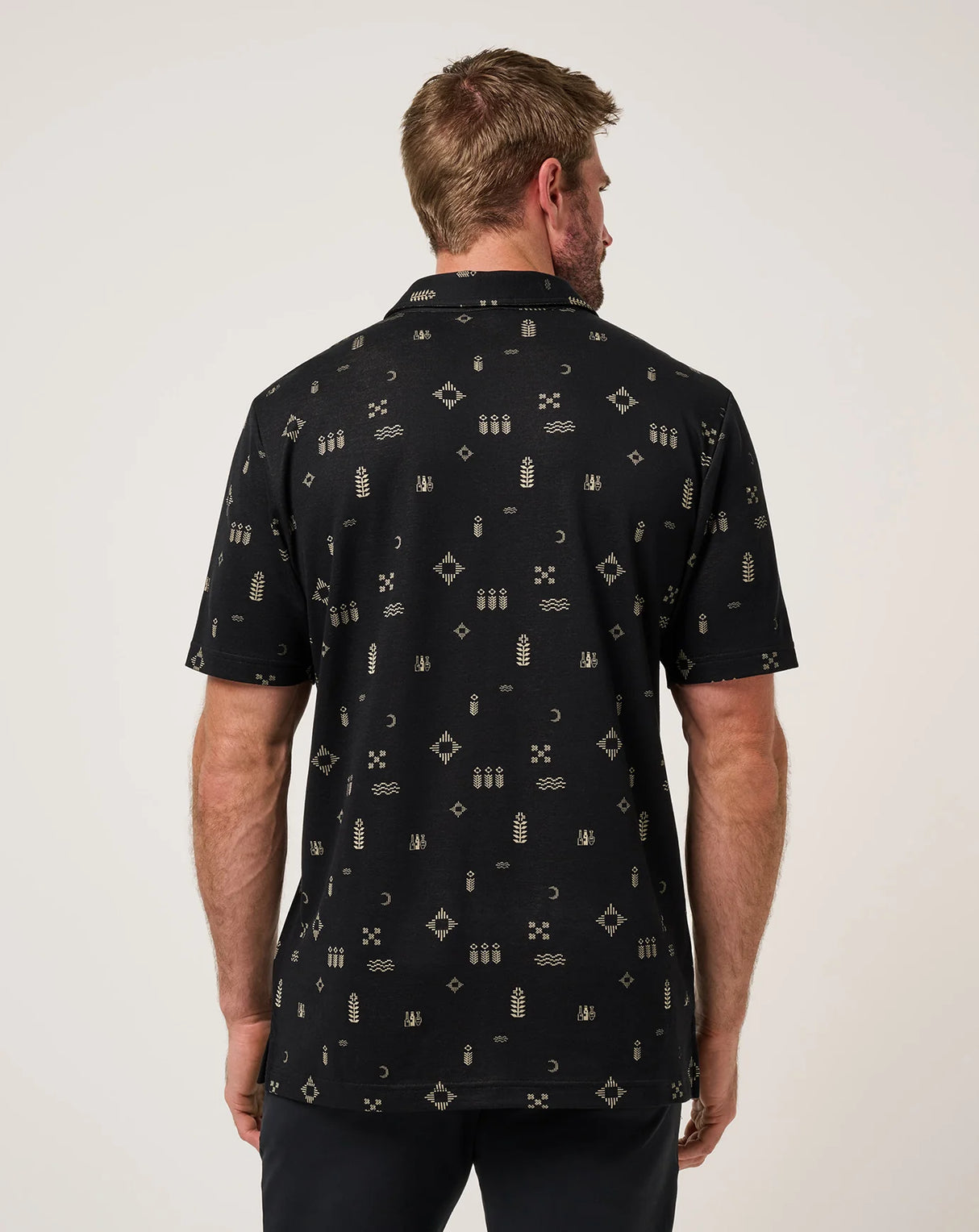 TravisMathew Men's Weather Patterns Polo