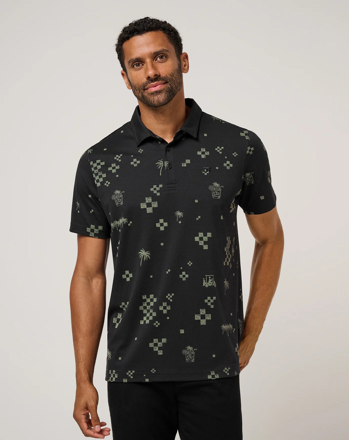 TravisMathew Men's Beverage Cart Polo