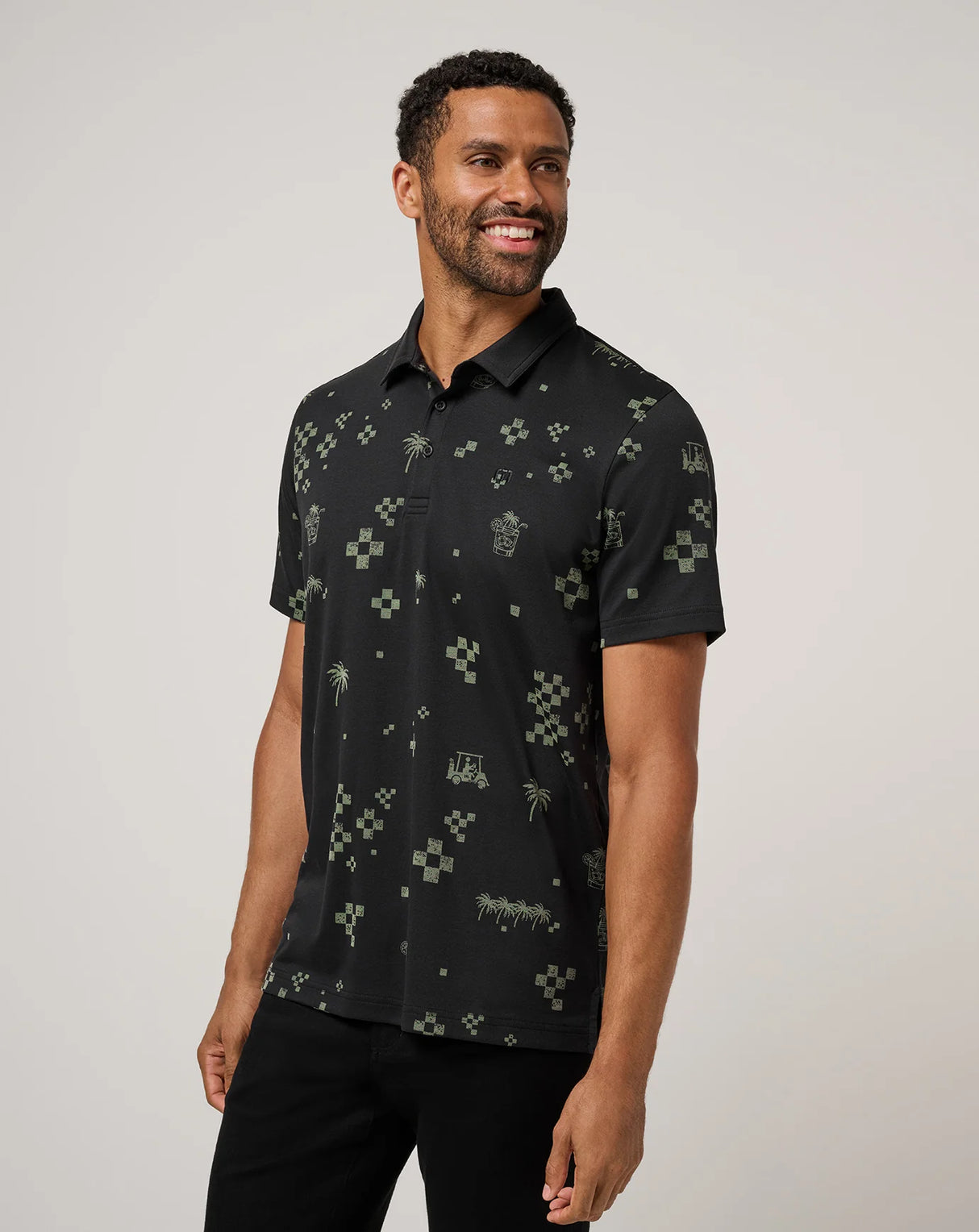 TravisMathew Men's Beverage Cart Polo