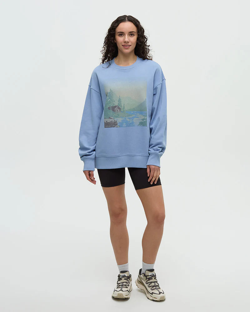 tentree Women's Washed Lakeshore Relaxed Crew Sweater