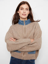 Charlie B Women's Long Sleeve Zipped Sweater Jacket