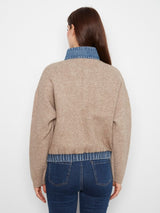 Charlie B Women's Long Sleeve Zipped Sweater Jacket