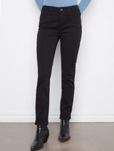 Charlie B Women's Cuffed Slim 5-Pocket Colored Twill Pants