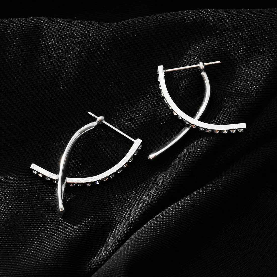 Hackney Nine Creeda Silver Earrings