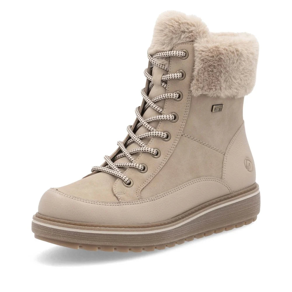 Remonte Women's Lace-Up Zip Mid Height Boots