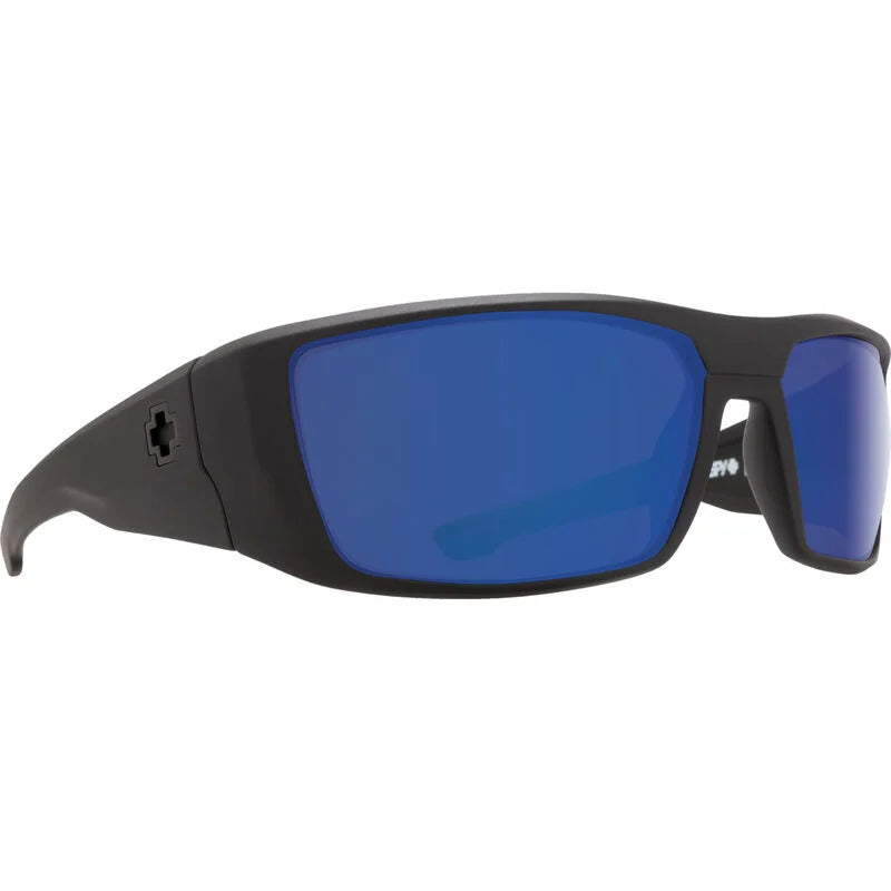 Spy Dirk Black Happy Bronze Polarized Mirror Sunglasses
