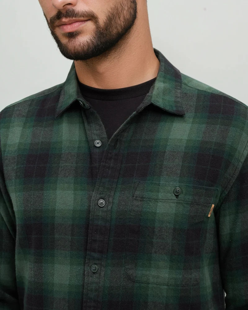 tentree Men's Forest Flannel Button-Up Shirt