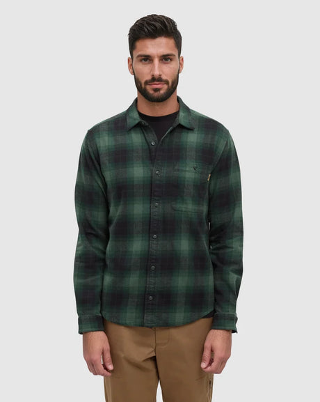 tentree Men's Forest Flannel Button-Up Shirt