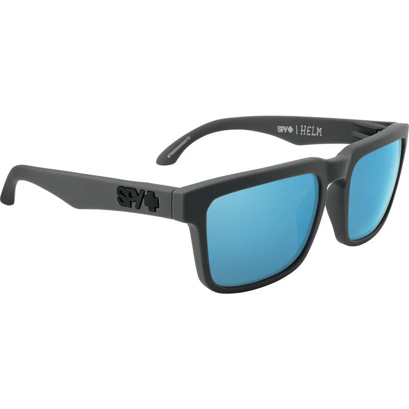 Spy Helm Dark Happy Grey Polarized Mirror Sunglasses