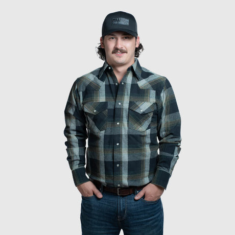 MWG Men's Flannel LS Snap Shirt