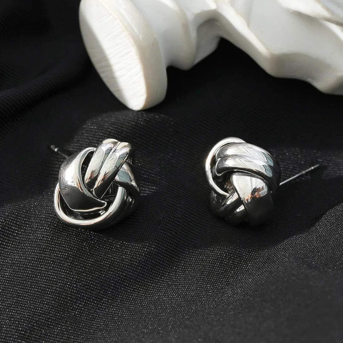 Hackney Nine Jatani Silver Studs