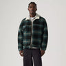 Levi's Men's Type 3 Sherpa Trucker Merle Plaid Jacket