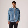 Levi's Men's Relaxed Fit Sherpa Trucker Washed Away Jacket