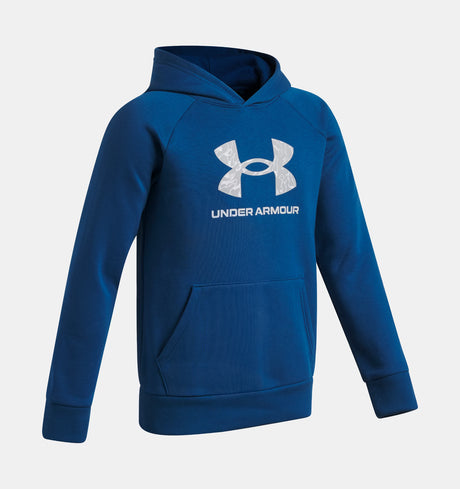 Under Armour Youth Boys Rival Fleece Big Logo Hoodie - Varsity Blue