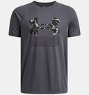 Under Armour Youth Boys Tech Hybrid Short Sleeve T-Shirt - Castlerock