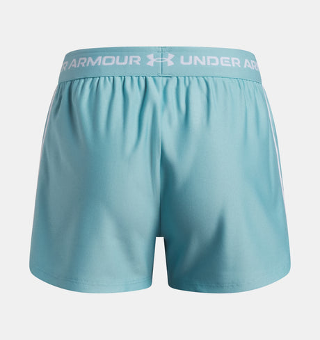 Under Armour Youth Girls Tech Play Up Shorts - Blue Haze