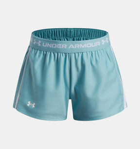 Under Armour Youth Girls Tech Play Up Shorts - Blue Haze
