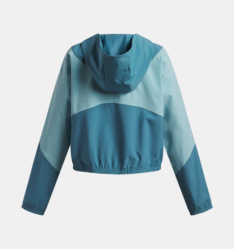 Under Armour Youth Girls Rival Woven Jacket - Boundless Blue