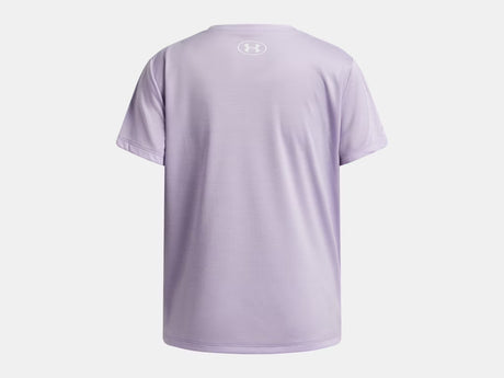 Under Armour Youth Girls Tech Twist Short Sleeve T-Shirt - Purple Crest