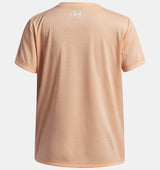 Under Armour Youth Girls Tech Twist Logo Short Sleeve T-Shirt