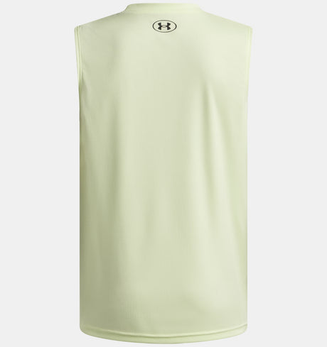 Under Armour Youth Boys Tech Hybrid Print Tank Top - Faded Green